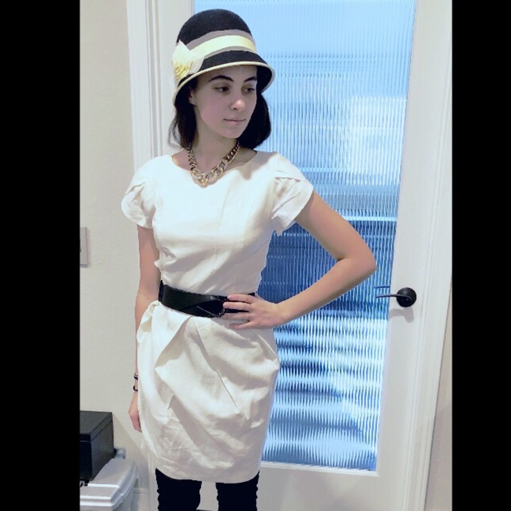 Beautiful linen white dress